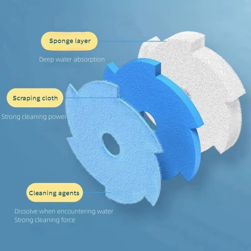 Disposable Toilet Brush Cleaner Bathroom Cleaning Brush with Replaceable Brush Head Toilet Cleaning Tool Kit Wc Home Accessories