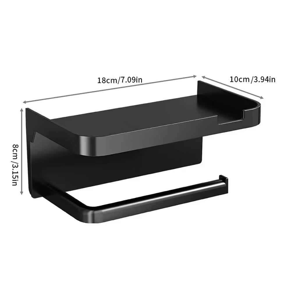 1PC Toilet Paper Holder Wall Mounted Rustproof Thickened Paper Towel Holder Plastic Storage Rack Kitchen Bathroom Accessories