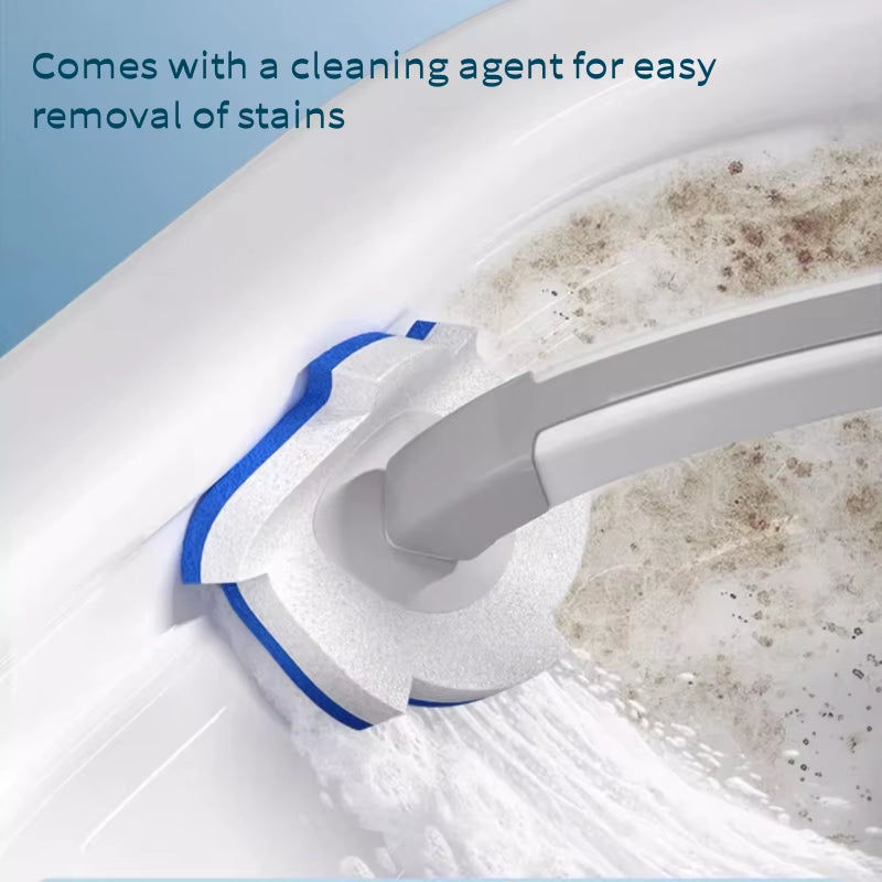 Disposable Toilet Brush Cleaner Bathroom Cleaning Brush with Replaceable Brush Head Toilet Cleaning Tool Kit Wc Home Accessories