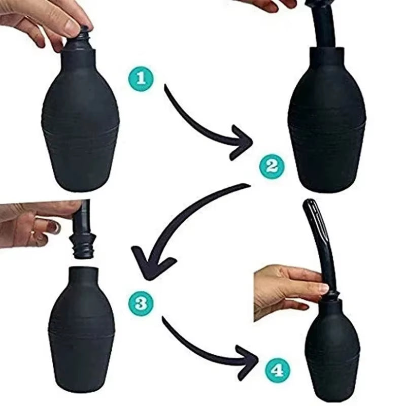 Portable Bidet Small Capacity 89Ml Cleaner Rectal Enemator Enema Syringe Stream Douche Enema Colon Cleaning Bidet Accessories