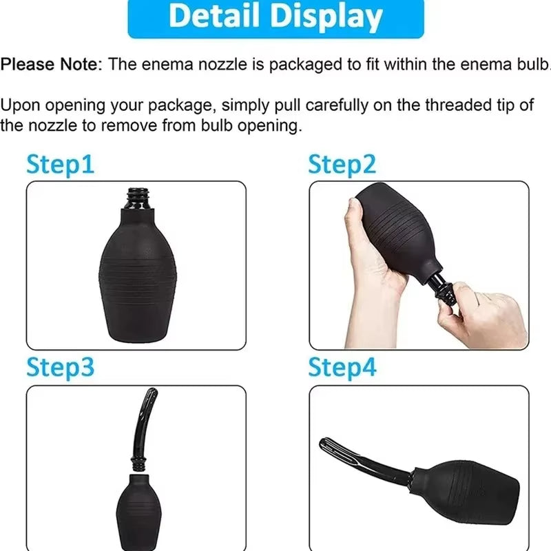 Portable Bidet Small Capacity 89Ml Cleaner Rectal Enemator Enema Syringe Stream Douche Enema Colon Cleaning Bidet Accessories